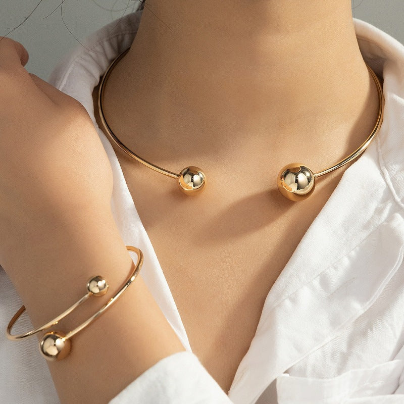 🎁 Brazalete Esfera Dorada Minimalista (100% off)