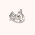 Whale Shark Adjustable 925 Sterling Silver Ring