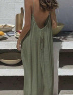 Vestido Maxi Espalda Descubierta