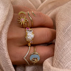 Pearl Bloom Freshwater Pearl Open 925 Sterling Silver Ring