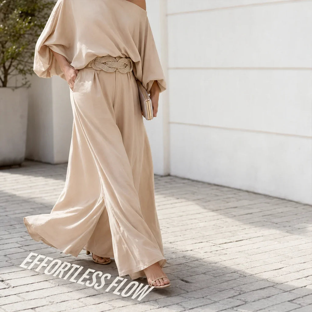 Conjunto Satín Hombro Caído