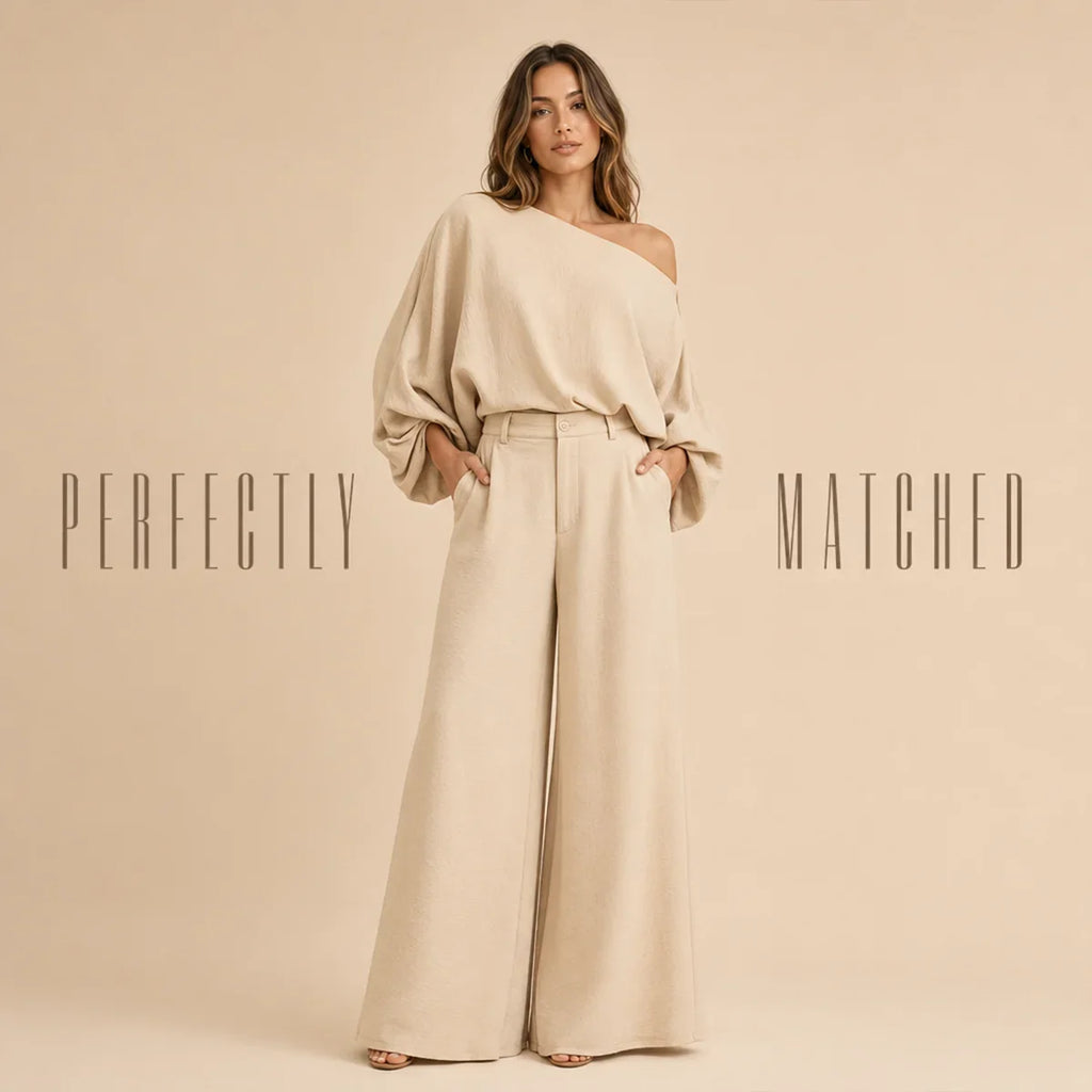 Conjunto Satín Hombro Caído
