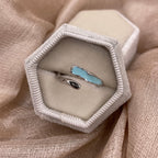 Ocean Drip Enamel Open 925 Sterling Silver Ring