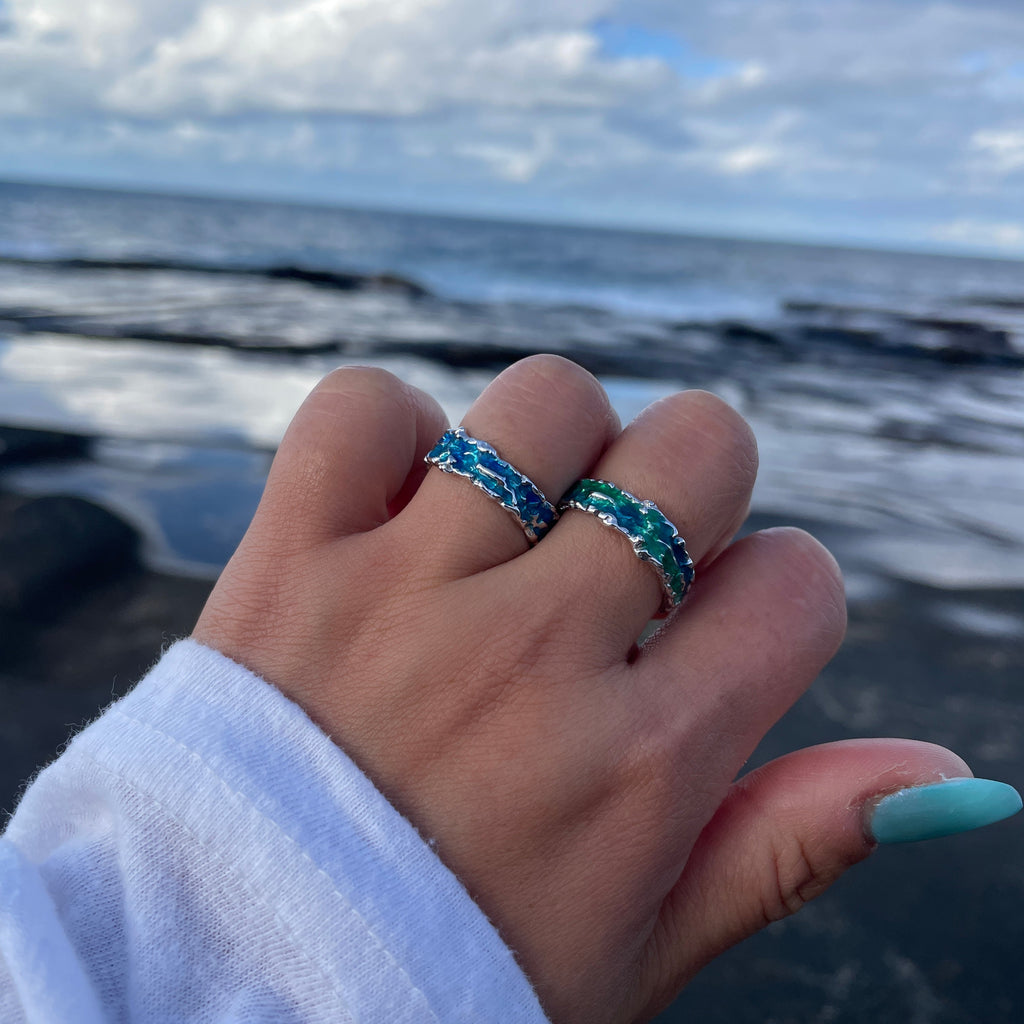Ocean Edge Wave 925 Sterling Silver Ring