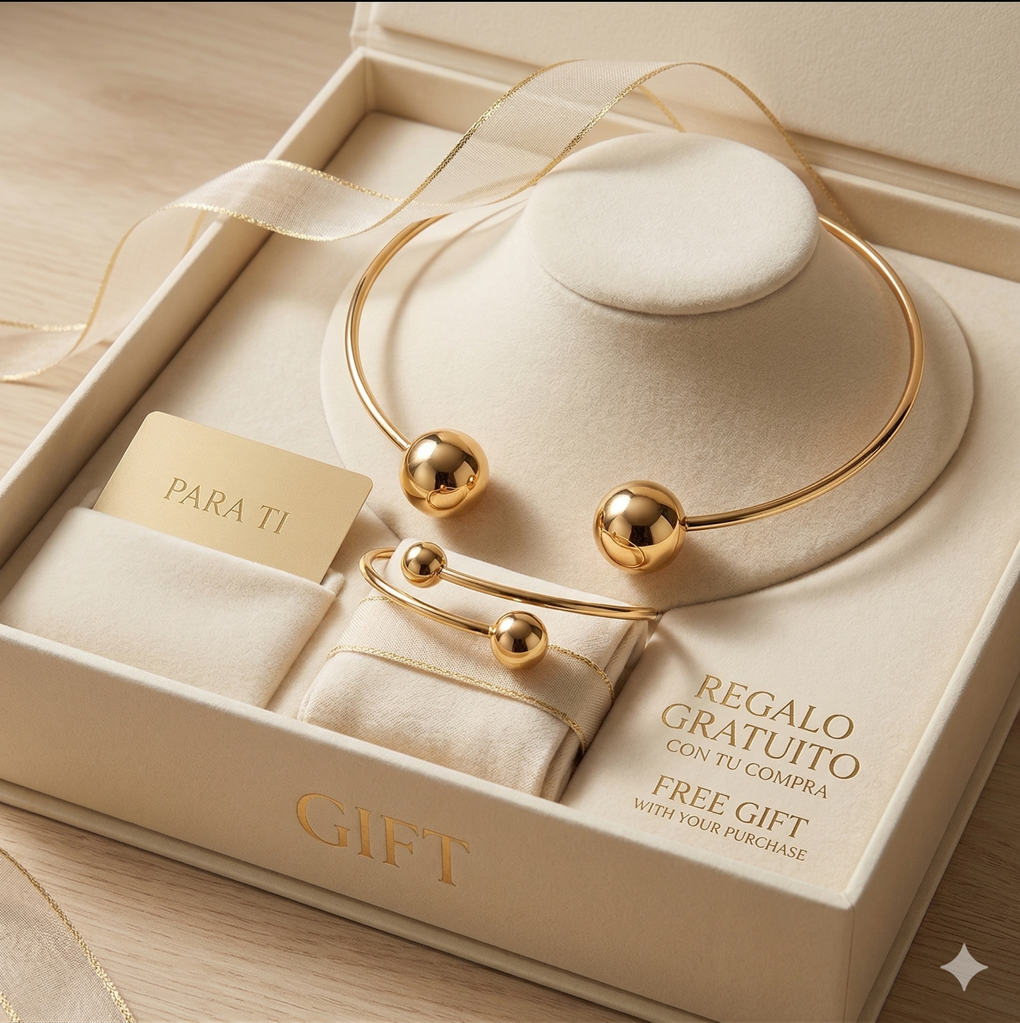 🎁 Brazalete Esfera Dorada Minimalista (100% off)
