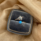 Ocean Blue Turtle 925 Sterling Silver Ring