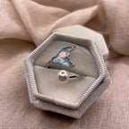 Rainbow Tail Pearl 925 Sterling Silver Ring