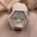 Rainbow Tail Pearl 925 Sterling Silver Ring