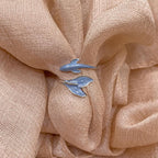 Blue Whale Adjustable 925 Sterling Silver Ring