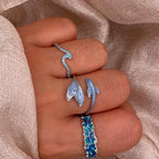 Blue Wave 925 Sterling Silver Ring