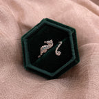 Satin Seahorse 925 Sterling Silver Ring