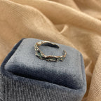 Seafoam Wave 925 Sterling Silver Ring