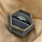 Aqua Drift Glow 925 Sterling Silver Ring
