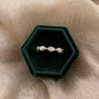 Shell Band 925 Sterling Silver Ring