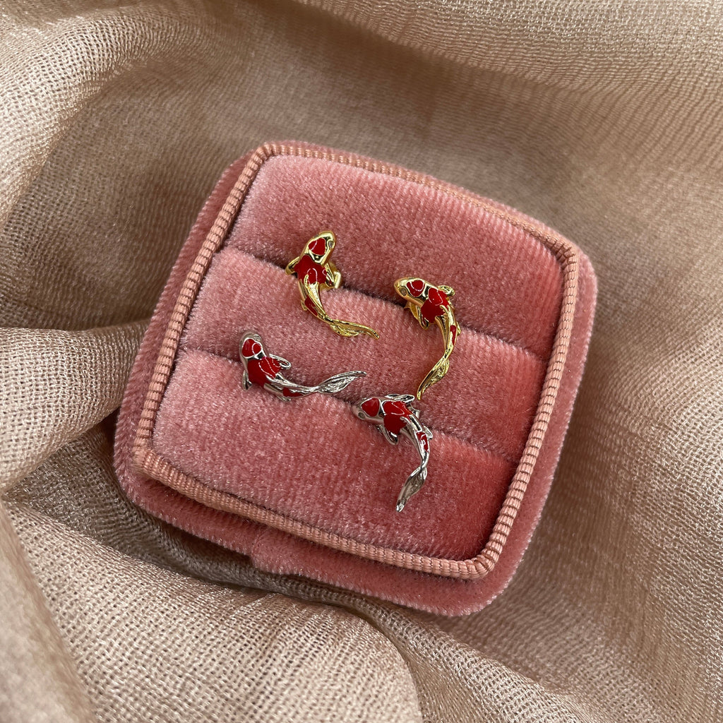 Lucky Koi 925 Sterling Silver Earrings