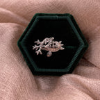 Coral Turtle Adjustable 925 Sterling Silver Ring