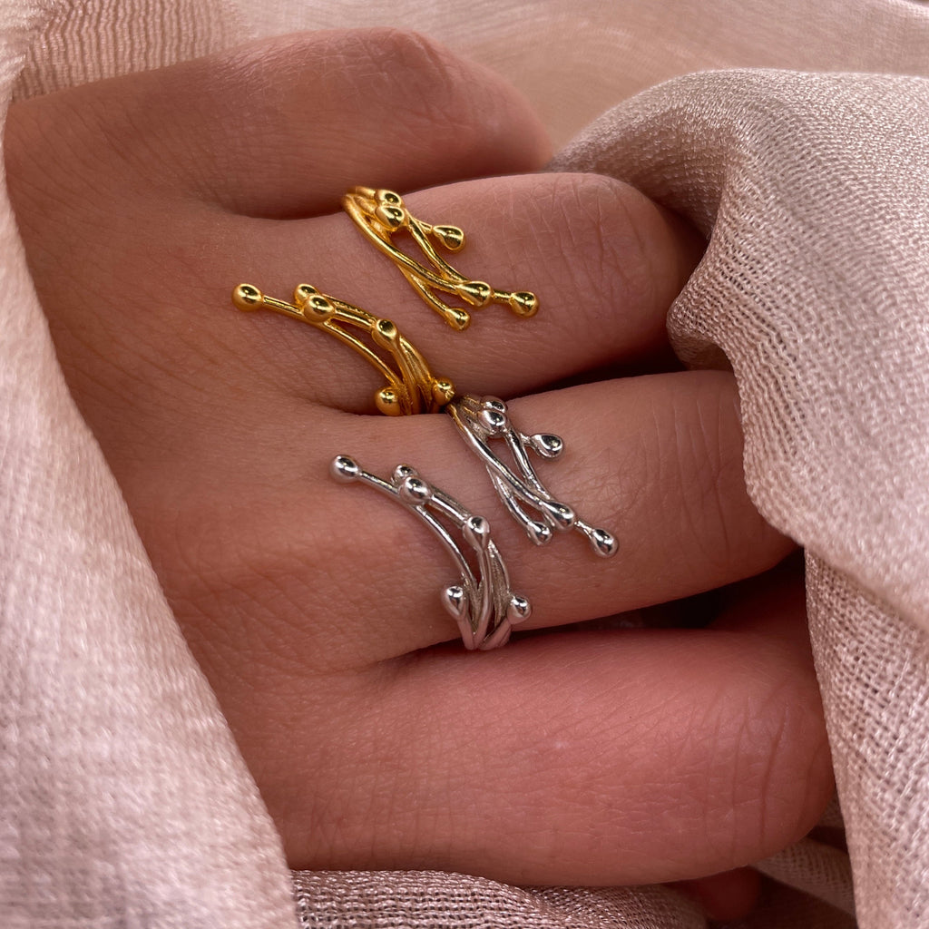Crashing Wave 925 Sterling Silver Ring