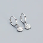 Shell Pearl Huggie Earrings – 925 Sterling Silver