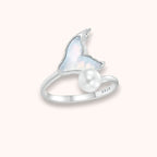 Rainbow Tail Pearl 925 Sterling Silver Ring