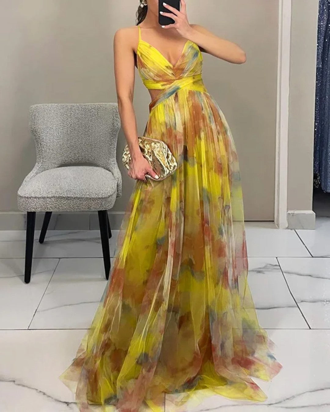 Giselle™ - Vestido largo floral con un encanto irresistible