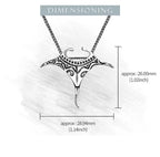 Manta Ray 925 Sterling Silver Necklace
