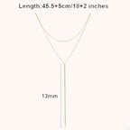 Minimal Y Drop Necklace – 925 Sterling Silver