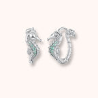 Seahorse Hoop 925 Sterling Silver Earrings