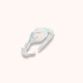 Sea Cradle Irregular Open 925 Sterling Silver Ring