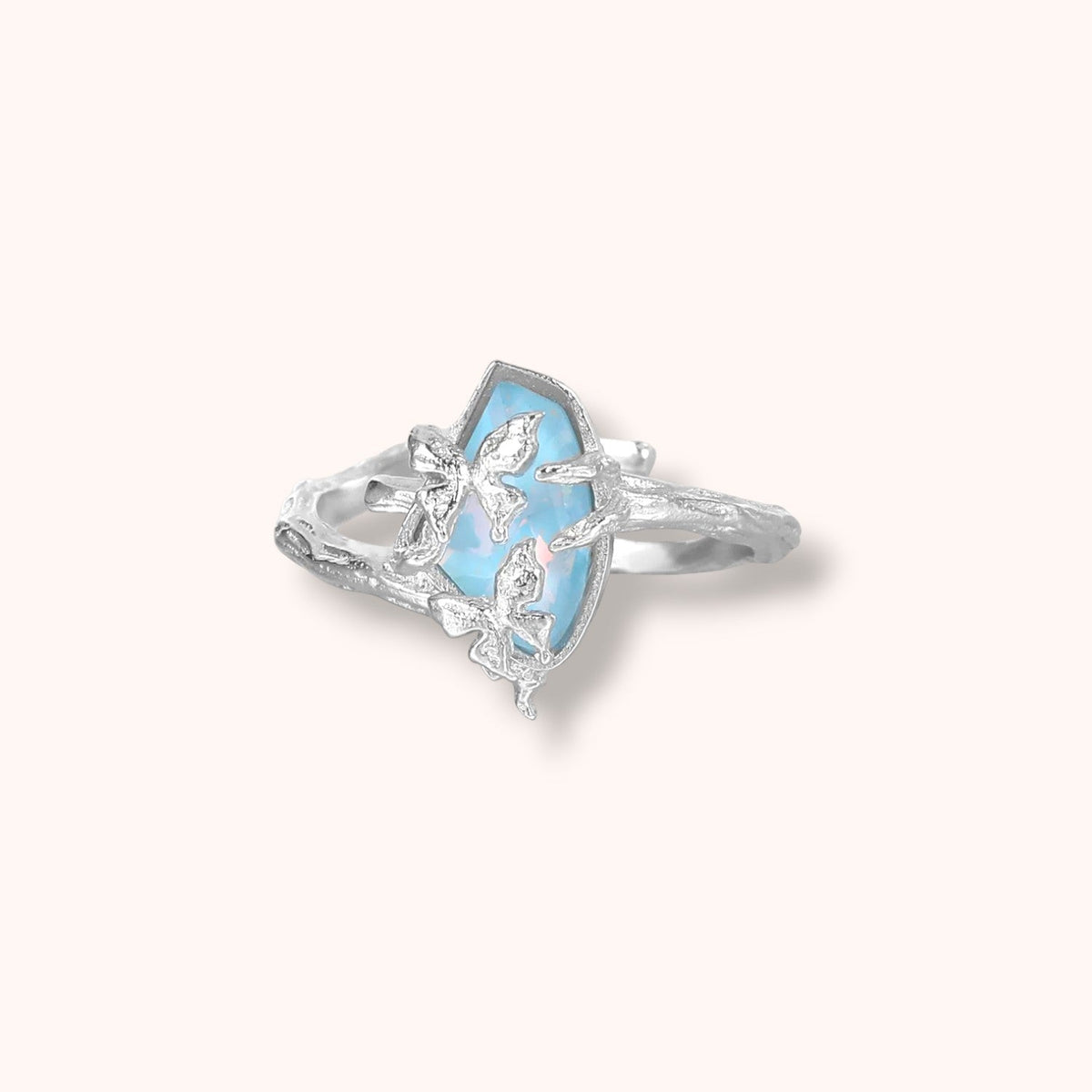 Ocean Breeze Stone 925 Sterling Silver Ring