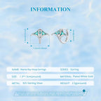 Manta Ray Hoop Earrings 925 Sterling Silver