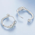 Seahorse Hoop 925 Sterling Silver Earrings