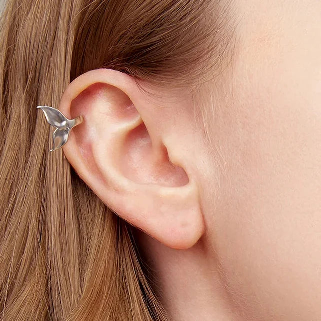 Mermaid 925 Sterling Silver Ear Cuff