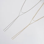 Minimal Y Drop Necklace – 925 Sterling Silver