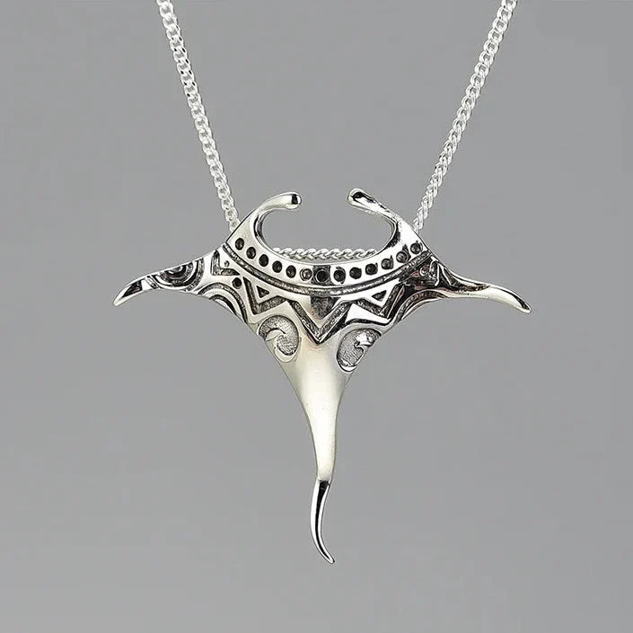 Manta Ray 925 Sterling Silver Necklace
