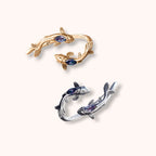 Double Koi 925 Sterling Silver Ring