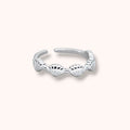 Shell Band 925 Sterling Silver Ring