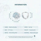 Azure Shell Radiance 925 Sterling Silver Earrings