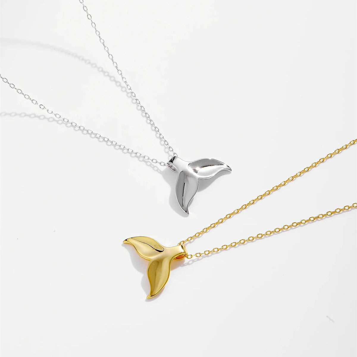Whale Tail 925 Sterling Silver Necklace