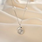 Sea Shell Freshwater Pearl Necklace – 925 Sterling Silver