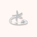 Silver Starfish 925 Sterling Silver Ring