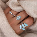 Ocean Breeze Stone 925 Sterling Silver Ring