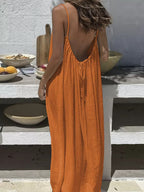 Vestido Maxi Espalda Descubierta