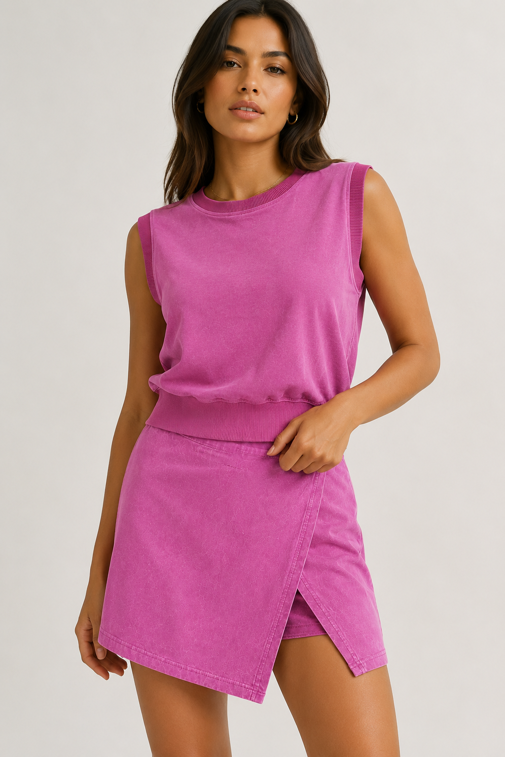 Conjunto de Falda de Algodón